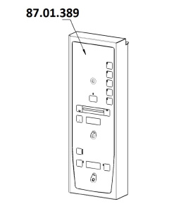 ПАНЕЛЬ ПЕРЕДНЯЯ С НАКЛАДКОЙ RAT RATIONAL 87.01.389