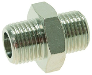 ФИТИНГ НИКЕЛИРОВАННЫЙ Ø 1/8"M-1/8"M