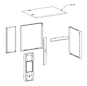 ПАНЕЛЬ ВЕРХНЯЯ SCC XS 623 RATIONAL 16.03.178P