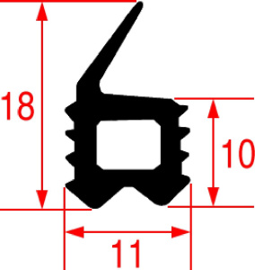 ПРОКЛАДКА ДВЕРЦЫ 780 Х 565 ММ