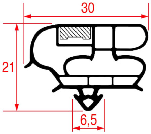 УПЛОТНИТЕЛЬ ВСТАВНОЙ 1590X610 ММ