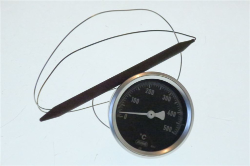 5112386. ТЕЛЕТЕРМОМЕТР ЧЕРНЫЙ Ø 60 MM 0-500°C