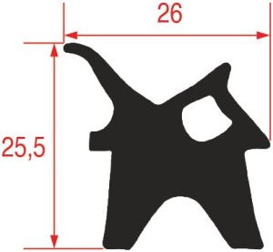 GUARNIZIONE PORTA CE-FE-ME-VE/004-104 LAINOX LAR70041990