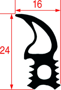 УПЛОТНИТЕЛЬНАЯ РЕЗИНА ДЛЯ ПЕЧИ 510Х465 ММ