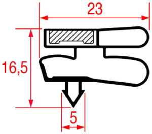 УПЛОТНИТЕЛЬ ВСТАВНОЙ 1715Х575 ММ