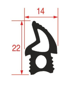 УПЛОТНИТЕЛЬ ДВЕРИ ДЛЯ ПЕЧИ UNOX KGN1392C