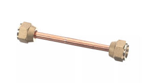 ТРУБКА МЕДНАЯ 1/4' С ФИТИНГАМИ, 80MM ПРЯМАЯ SYNESSO 1.5370