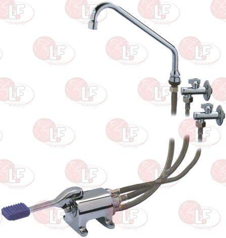 3859004. ПОСТУПАТЕЛЬНЫЙ СМЕСИТЕЛЬ С ОДНОЙ ПЕДВЛЬЮ