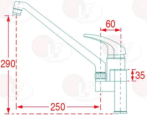 3359424. ОДНОРЫЧАЖНЫЙ СМЕСТИТЕЛЬ НА ДВА ОТВЕРСТИЯ