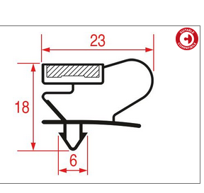 5154383.УПЛОТНИТЕЛЬ ВСТАВНОЙ 1505х535 мм