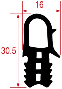 УПЛОТНИТЕЛЬ ДВЕРИ 610X480ММ MKN 10012489