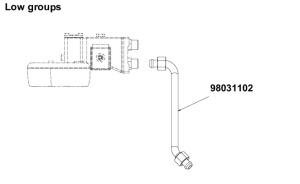 ТРУБКА НИЗКОЙ ГРУППЫ НИЖНЯЯ AURELIA NUOVA SIMONELLI 98031102 