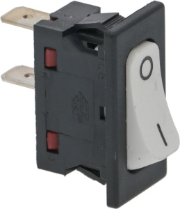 БЕЛЫЙ ОДНОПОЛЮСНЫЙ ВЫКЛЮЧАТЕЛЬ 16A 250В