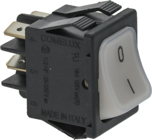 ДВУХПОЛЮСНЫЙ БЕЛЫЙ ВЫКЛЮЧАТЕЛЬ 16A 250В