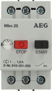 ВЫКЛЮЧАТЕЛЬ ЗАЩИТЫ ДВИГАТЕЛЯ AEG MBS25-016 RATIONAL 3031.0105