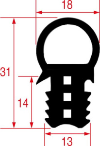 УПЛОТНИТЕЛЬ ДВЕРИ ПЕЧИ 755X610ММ MKN 10012490