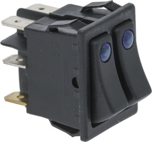 ДВОЙНОЙ ЧЕРНЫЙ ПЕРЕКЛЮЧАТЕЛЬ 16A 250В