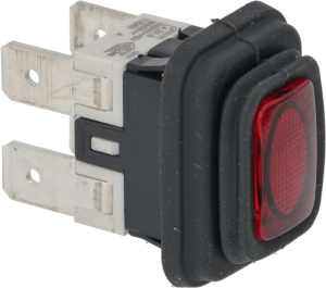 КРАСНЫЙ ДВУХПОЛЮСНЫЙ ПЕРЕКЛЮЧАТЕЛЬ 16А 250В