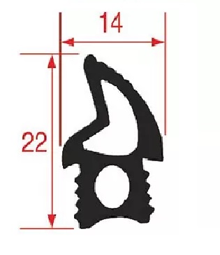 5085899. УПЛОТНИТЕЛЬ ДВЕРИ ДЛЯ ПЕЧИ UNOX KGN1392C