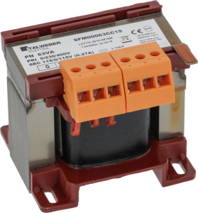 ТРАНСФОРМАТОР 0-230-400V/115-0-115V 63VA