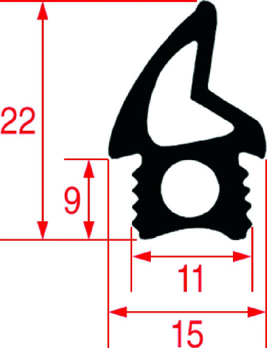 3786621. ПРОКЛАДКА ДВЕРЦЫ ДУХОВКИ 2200 ММ