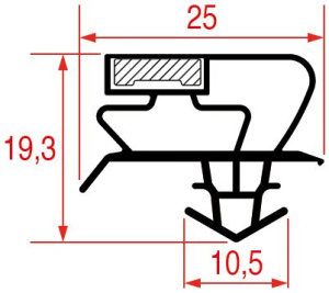 УПЛОТНИТЕЛЬ ВСТАВНОЙ 670X380 ММ