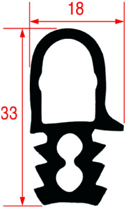 УПЛОТНИТЕЛЬНАЯ РЕЗИНА ДЛЯ 10-УРОВНЕВОЙ ПЕЧИ