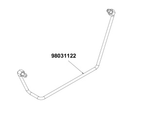 ТРУБКА БОЙЛЕРА ДОЗИРОВОЧНАЯ ЛЕВАЯ AURELIA NUOVA SIMONELLI 98031122
