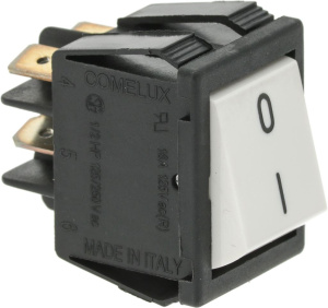 БЕЛЫЙ ДВУПОЛЮСНЫЙ ПЕРЕКЛЮЧАТЕЛЬ 16A 250В