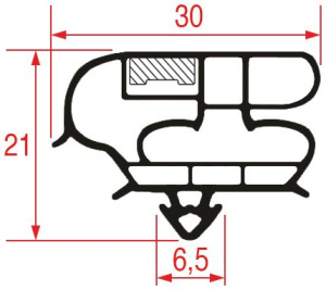 УПЛОТНИТЕЛЬ ВСТАВНОЙ 765X610 ММ