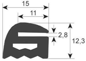 SEAL OUTER GLASS CONVOTHERM 7001042