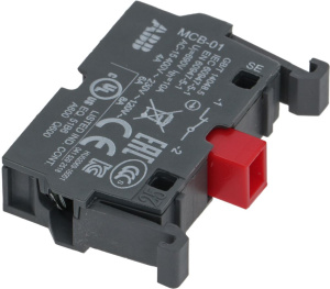 КОНТАКТ ЦЕПИ ТОКА ПОКОЯ ABB MCB-01 КРАСНЫЙ