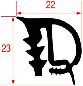 УПЛОТНИТЕЛЬ ДВЕРИ 785X470 MM RATIONAL 5105.1004