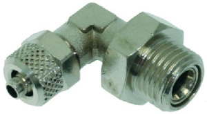 КОЛЕНЧАТЫЙ ФИТИНГ 1/4"M Ø 6/4 НИКЕЛЬ