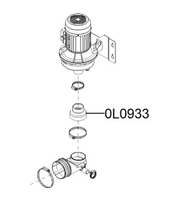 ПАТРУБОК НАСОСА ВСАСЫВАЮЩИЙ ELECTROLUX 0L0933