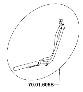 КОЛЛЕКТОР СОЕДИНИТЕЛЬНЫЙ ГАЗОВЫЙ RATIONAL 70.01.605S