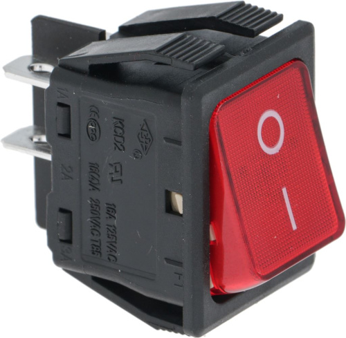 3319015. КНОПКА ДВУХПОЛЮСНАЯ КРАСНАЯ 16А 250В НО ELECTROLUX PROFESSIONAL 005899