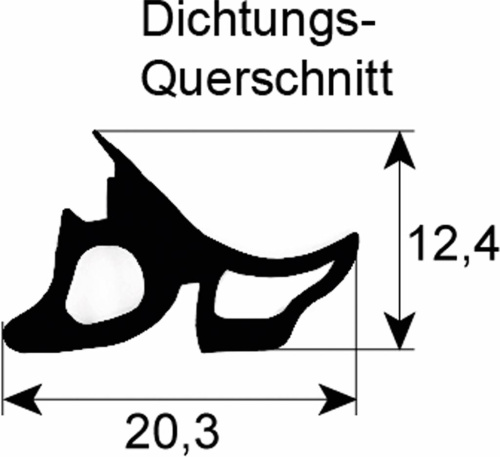 WB522480. DOOR HYGIENIC PLUG IN GASKET OES 10.10 M CONVOTHERM 7011061