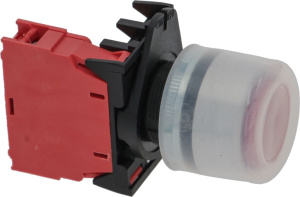 КРАСНАЯ БЛОКИРОВОЧНАЯ КНОПКА 16А 600В НЗ
