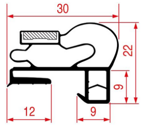 УПЛОТНЕНИЕ ДВЕРИ 1540X729ММ LIEBHERR