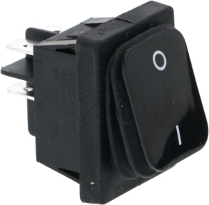 ЧЕРНЫЙ ДВУХПОЛЮСНЫЙ ВЫКЛЮЧАТЕЛЬ 16А 250В