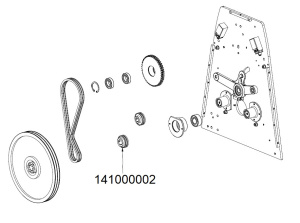 ШЕСТЕРНЯ ДВОЙНАЯ FIX 3/8X7/32 Z=17 FLAMIC 141000002 