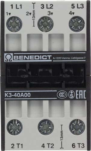 4007104. КОНТАКТОР BENEDIKT/JAGER K3-40A00