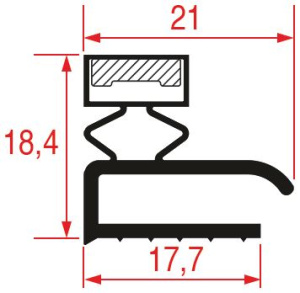 УПЛОТНИТЕЛЬ ПОД ПАНЕЛЬ 670X420 ММ