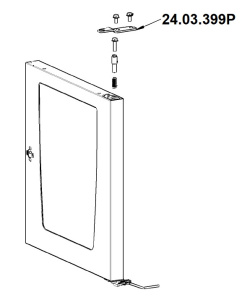 КРОНШТЕЙН ДВЕРИ ВЕРХНИЙ RATIONAL 24.03.399P