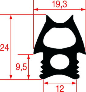 ПРОКЛАДКА СТЕКЛА ПЕЧИ 695X485 ММ