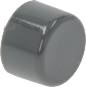 КРУГЛАЯ НАЖИМНАЯ КНОПКА СЕРАЯ Ø 12 MM