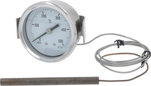 ТЕЛЕТЕРМОМЕТР БЕЛЫЙ  Ø 60 ММ 0-500°