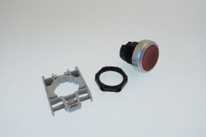 КНОПКА  Ø 22ММ ПЛОСКАЯ КРАСНАЯ