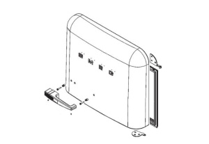 ДВЕРЬ ВЕРХНЯЯ ПРАВАЯ FAB30RWH3 SMEG 69613A312